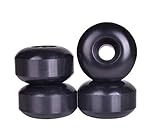 Siflrae - Ruedas para monopatín, 52 x 32 mm, 5832 mm, negro, rojo, naranja (negro-52 x 32 mm)