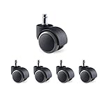 I SEATING ruedas para silla de oficina rodajas de 50mm para piso duro juego de 5 silenciosas repuesto llantas para silla de oficina