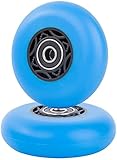 WHEELCOME Ruedas Ripster de 68 mm 90a Mini Ripstick de Repuesto para Razor RipStik RipSter, RipStik RipSter DLX y Sole Skate Casterboard (Juego de 2) (Azul)