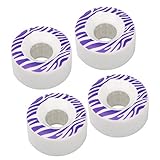 Alomejor Rueda de monopatan 4Pcs Ruedas de Skate de Doble deformacion de la PU Cepillo Ruedas de Patinaje de Skate de la Calle 56x32mm Scooter el¨¦ctrico